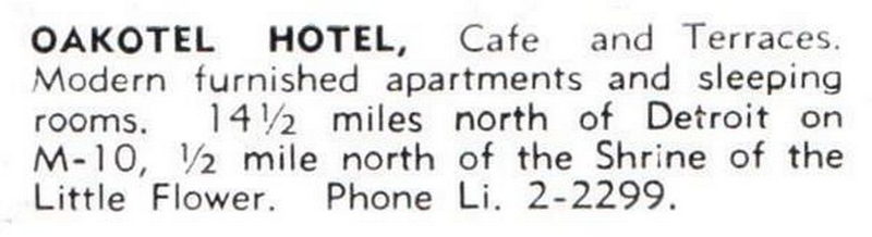 Oakotel Hotel - Vintage Postcard (newer photo)